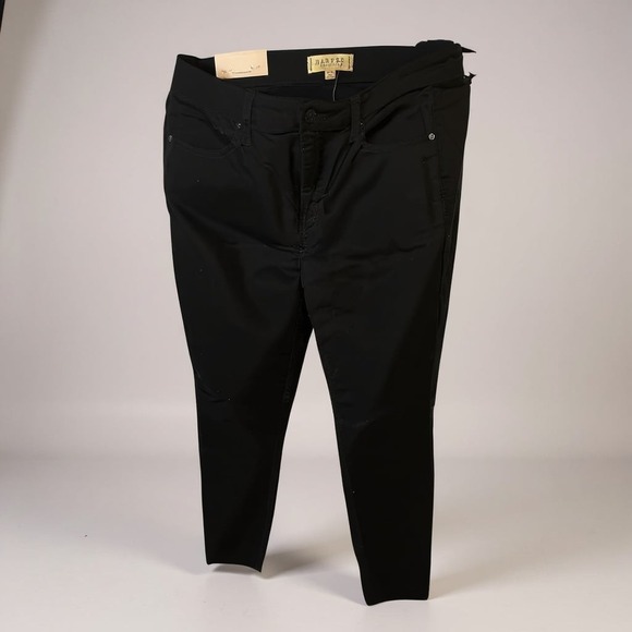 Harper Heritage Mid Rise Black Skinny Velvet - Picture 1 of 4